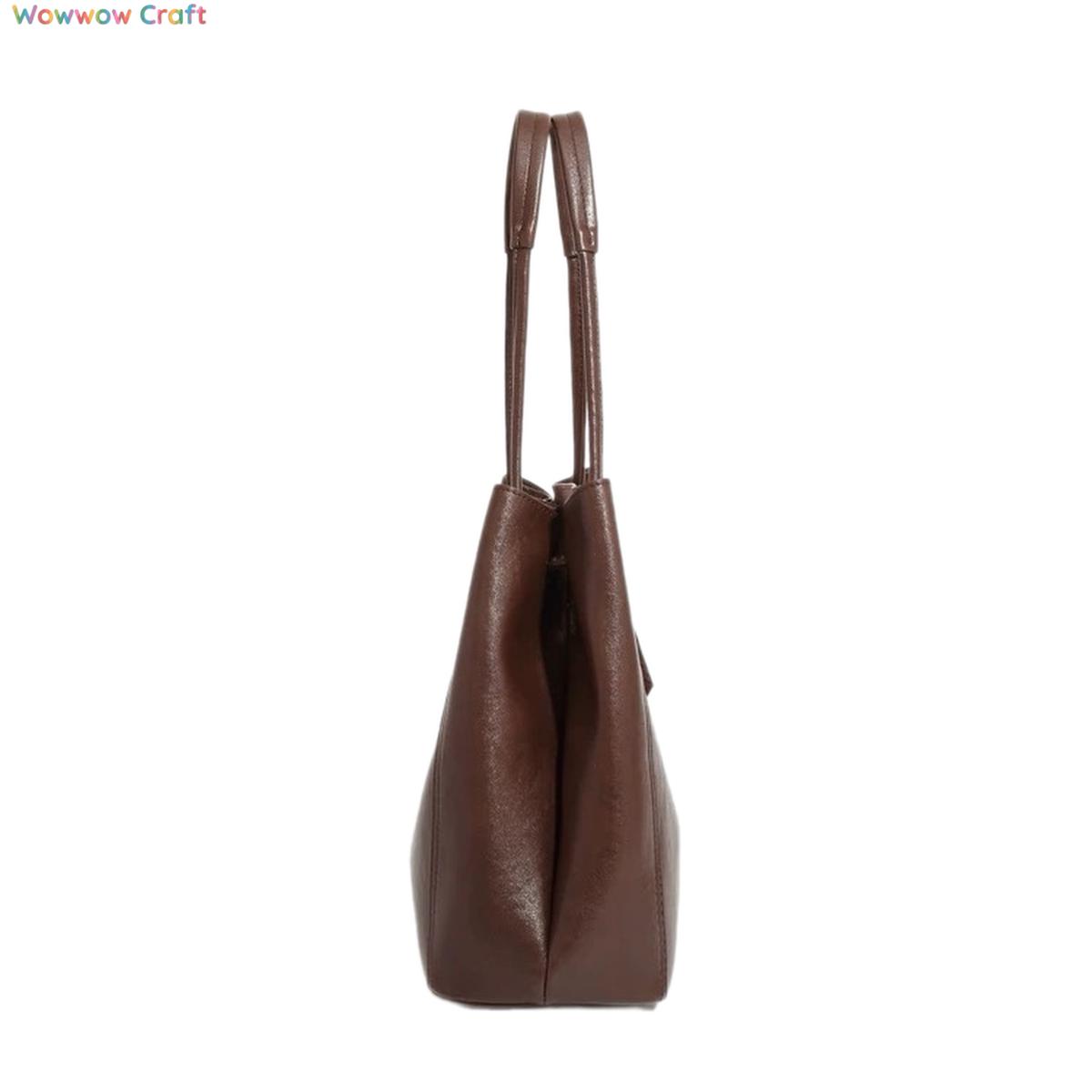 Shoulder Bags,Totes,Leather Bags,Vegetable-Tanned Leather Large Capacity Leather Shoulder Bag - Leather Crossbody Tote Bag